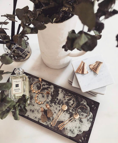 Ear-ring on the table