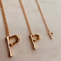 Initial pendant necklace (medium) YOOP