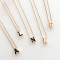 Initial mini-letter necklace (small) YOOP